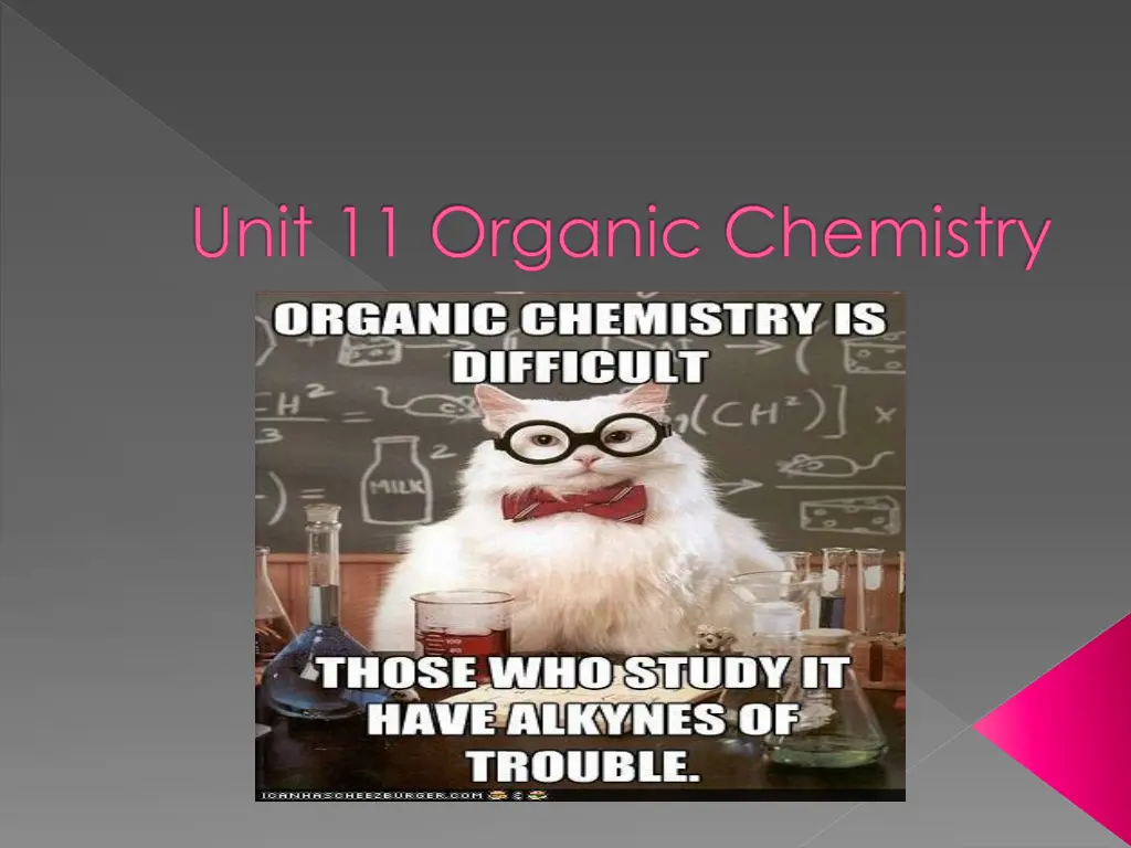 unit 11 organic chemistry n.w