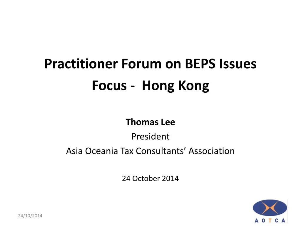 practitioner forum on beps issues focus hong kong n.w