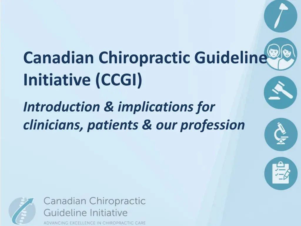 canadian chiropractic guideline initiative ccgi n.w
