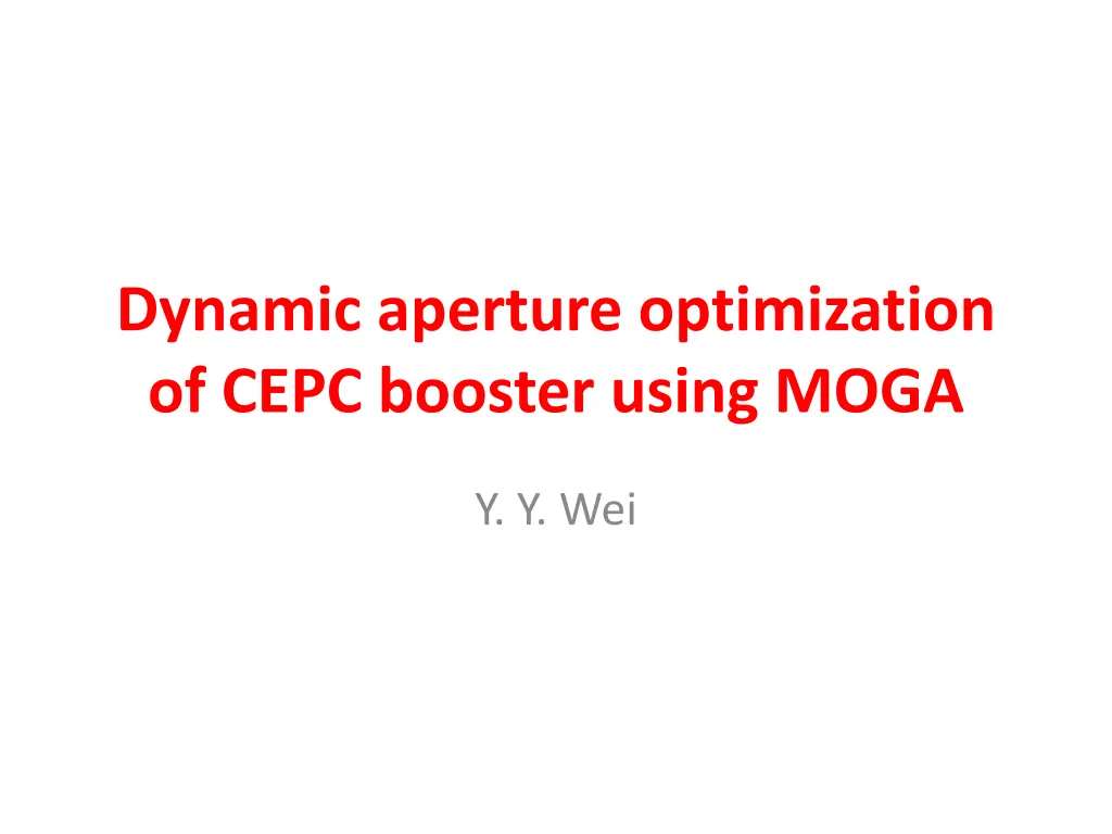 dynamic aperture optimization of cepc booster n.w