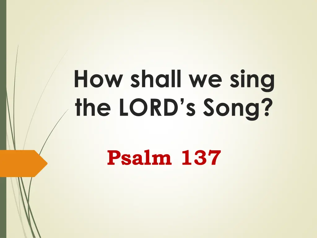 how shall we sing the lord s song n.w