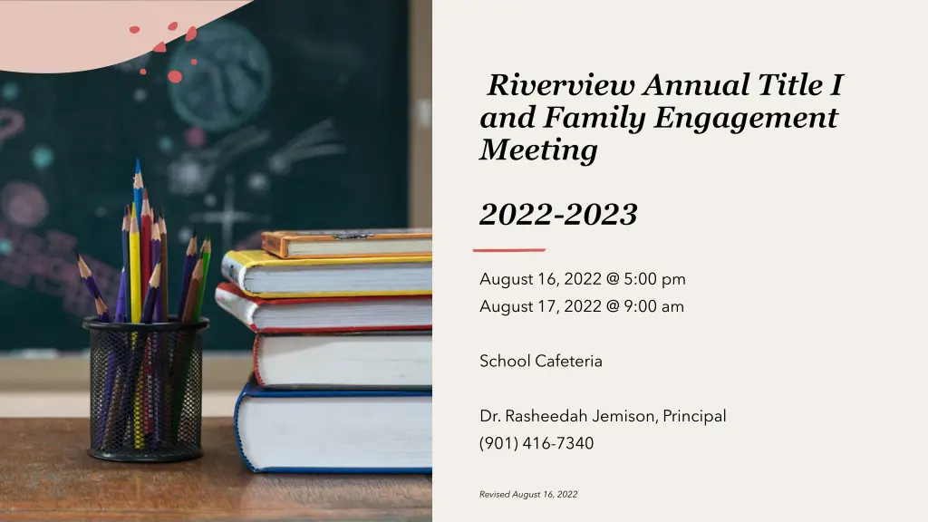 riverview annual title i and family engagement n.w