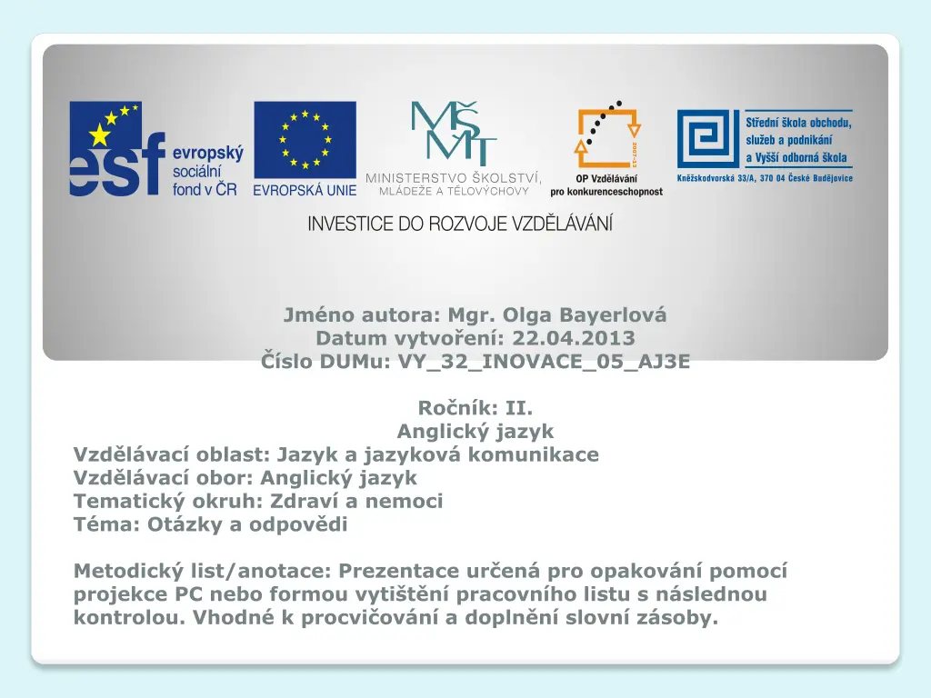 jm no autora mgr olga bayerlov datum vytvo n.w