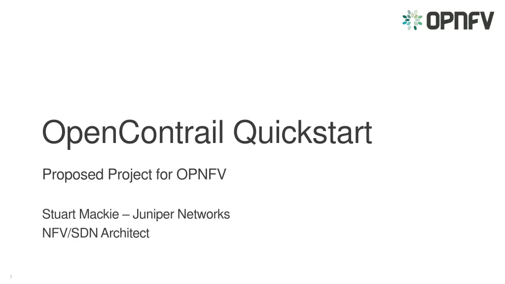 opencontrail quickstart n.w