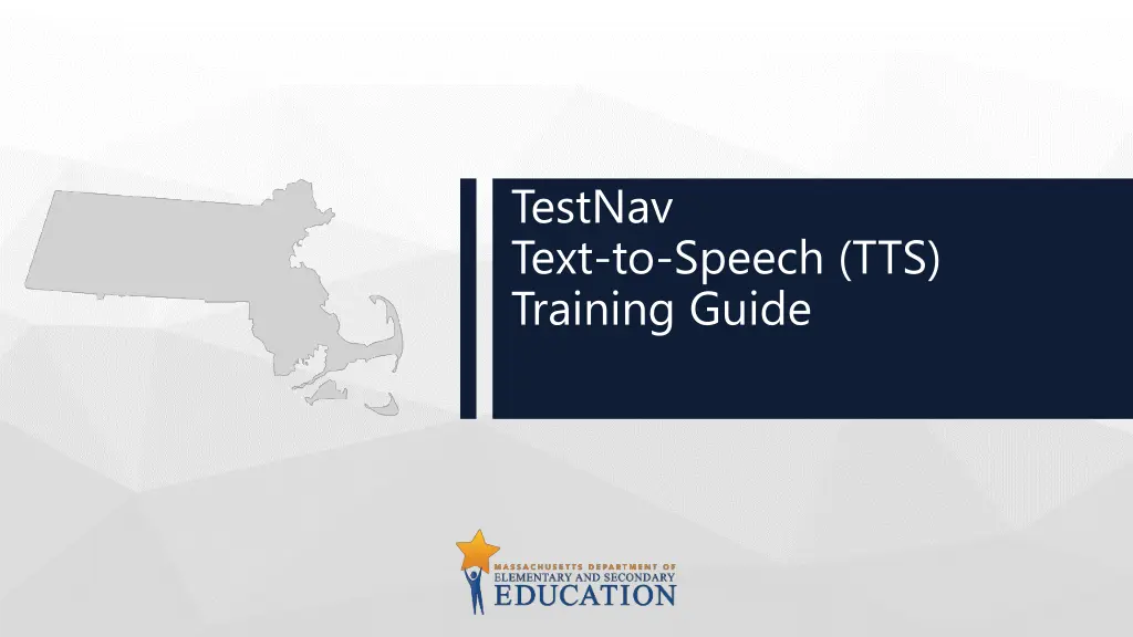 testnav text to speech tts training guide n.w