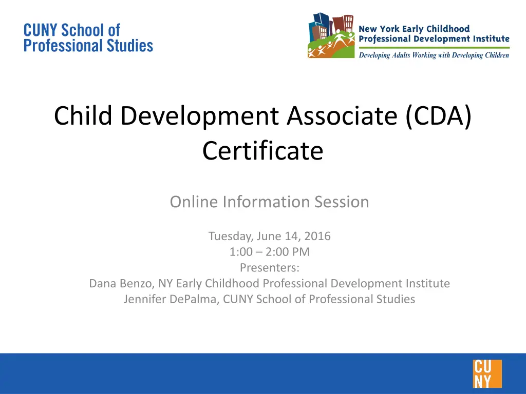 child development associate cda certificate n.w