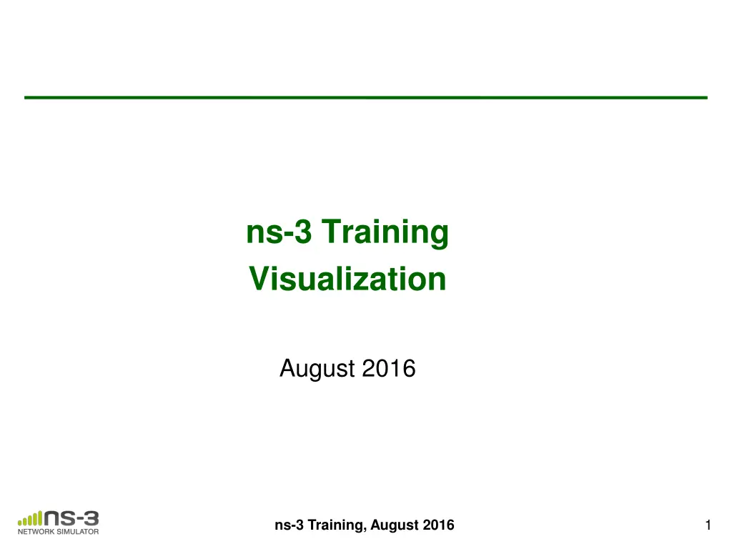 ns 3 training visualization n.w