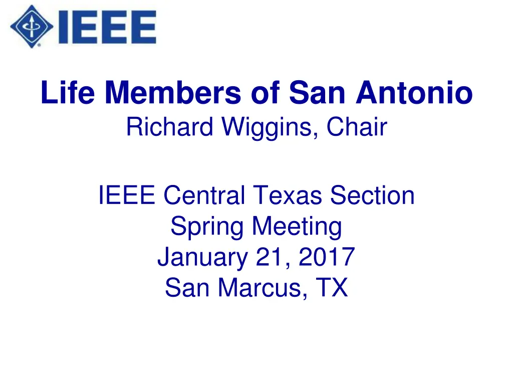 life members of san antonio richard wiggins chair n.w