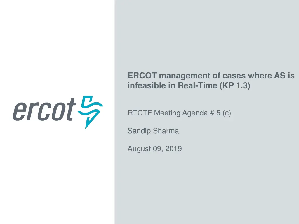 ercot management of cases where as is infeasible n.w