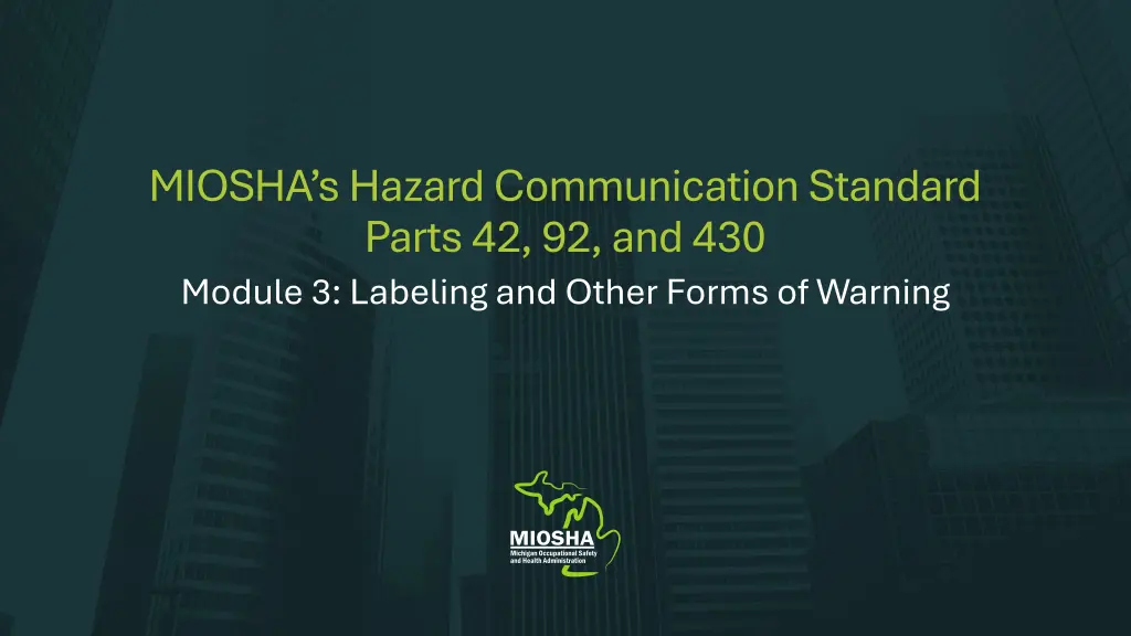 miosha s hazard communication standard parts n.w