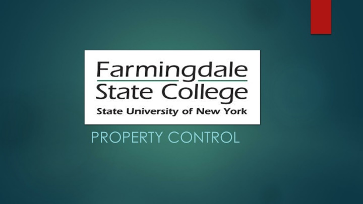 Efficient Property Control Department Overview