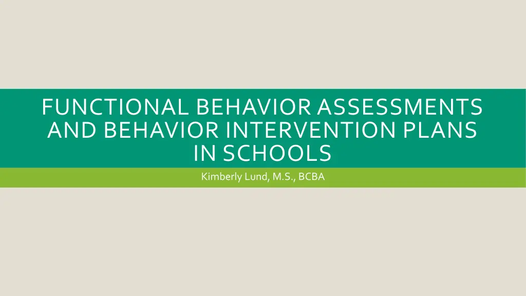 functional behavior assessments and behavior n.w