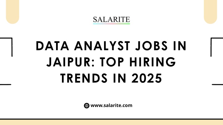 Data Analyst Jobs in Jaipur Top Hiring Trends in 2025