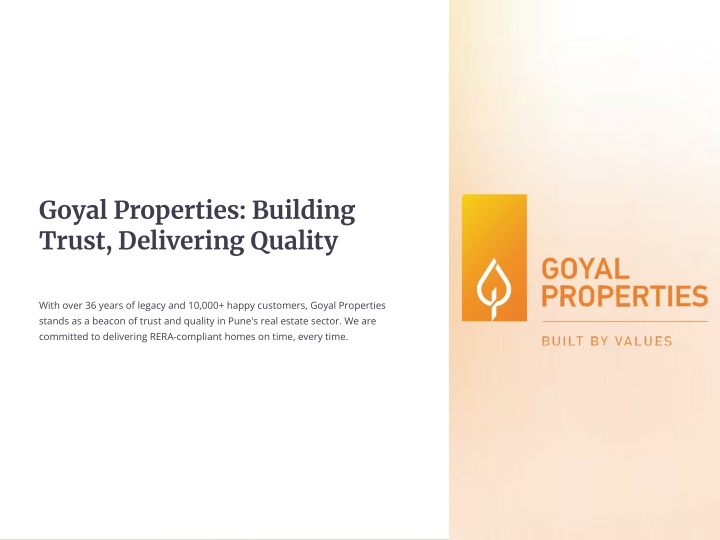 goyal properties building trust delivering quality n.w