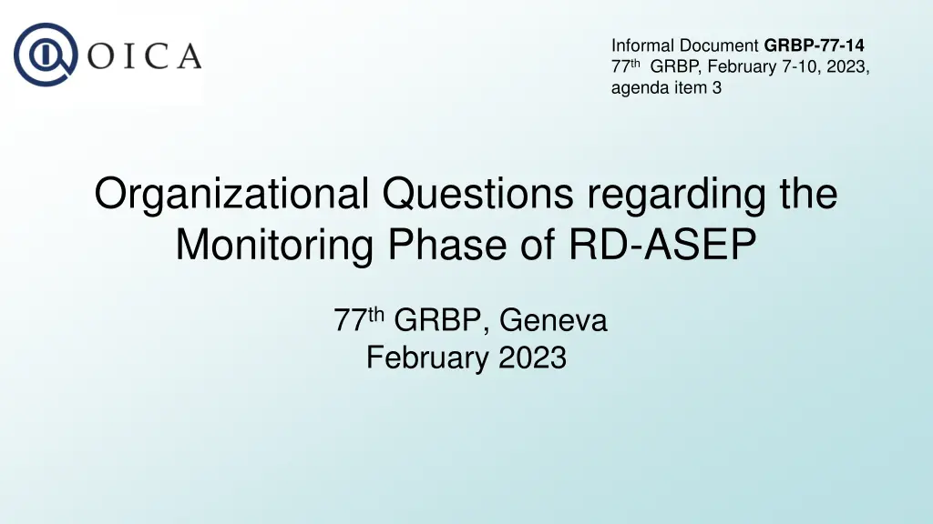 informal document grbp 77 14 77 th grbp february n.w