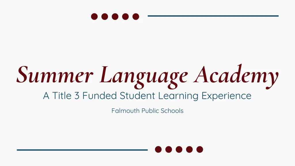 summer language academy a title 3 funded student n.w