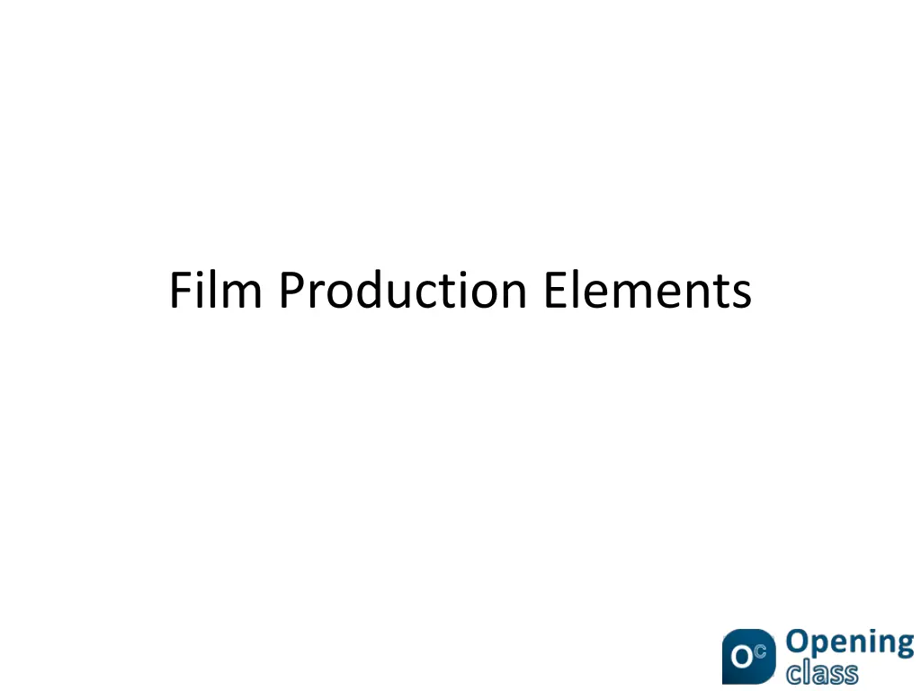 film production elements n.w
