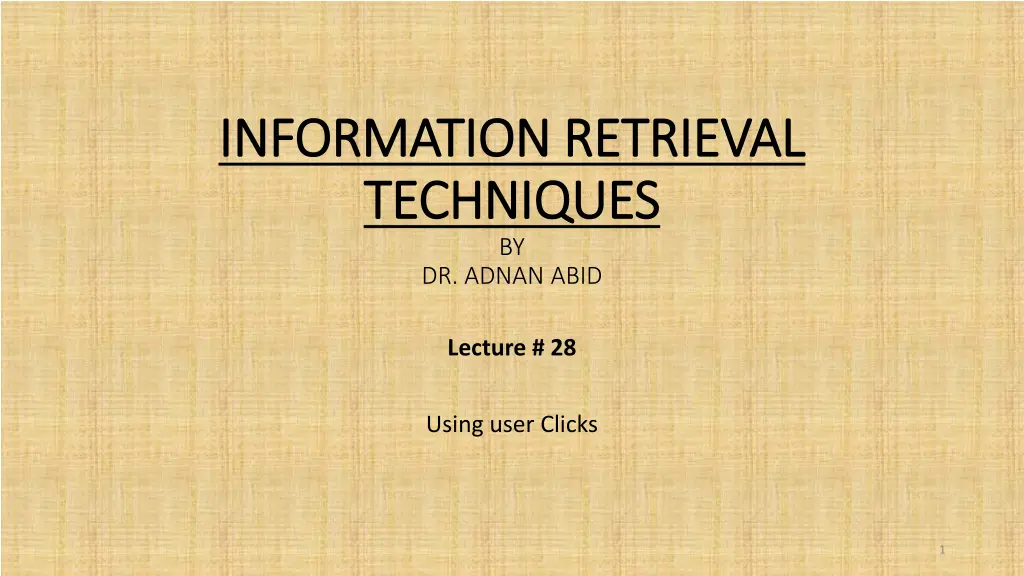 information retrieval information retrieval n.w
