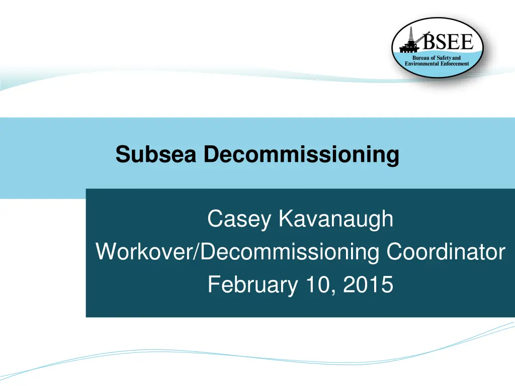 subsea decommissioning n.w