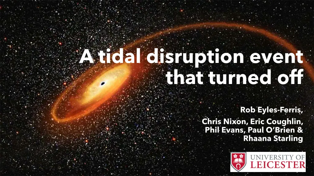 a tidal disruption event that turned off n.w