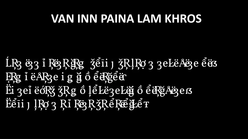van inn paina lam khros n.w