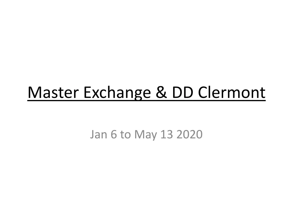 master exchange dd clermont n.w
