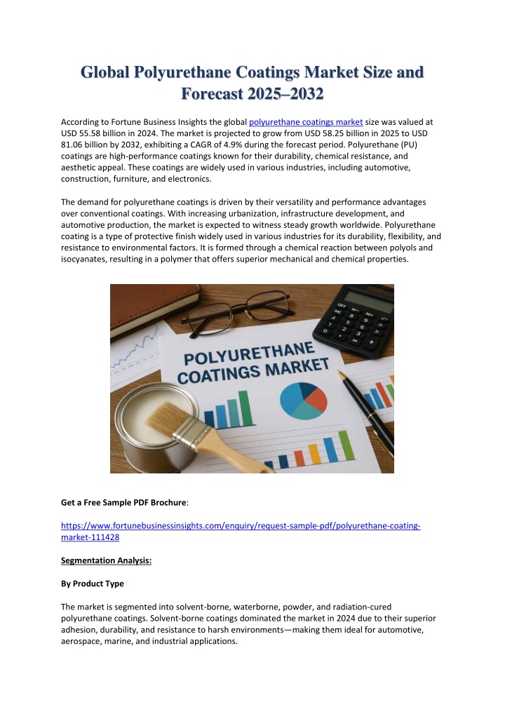 global polyurethane coatings market size n.w