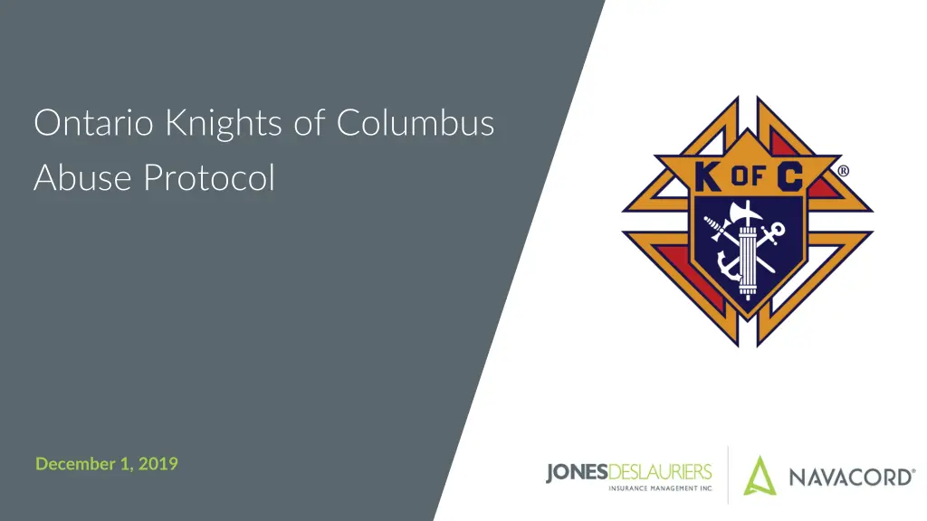 ontario knights of columbus abuse protocol n.w