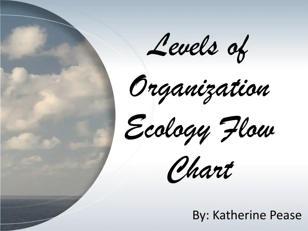 levels of organization ecology flow chart n.w