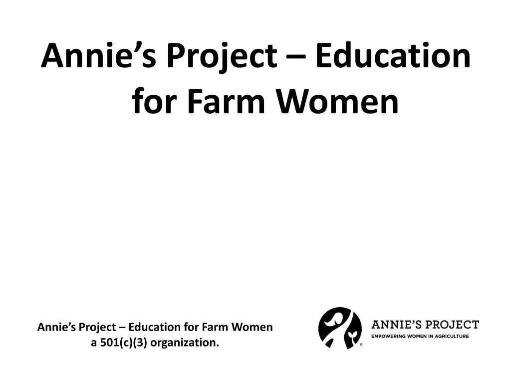 annie s project education for farm women n.w