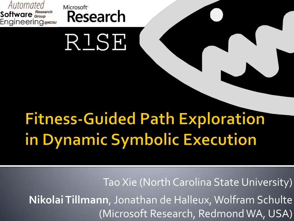 tao xie north carolina state university n.w