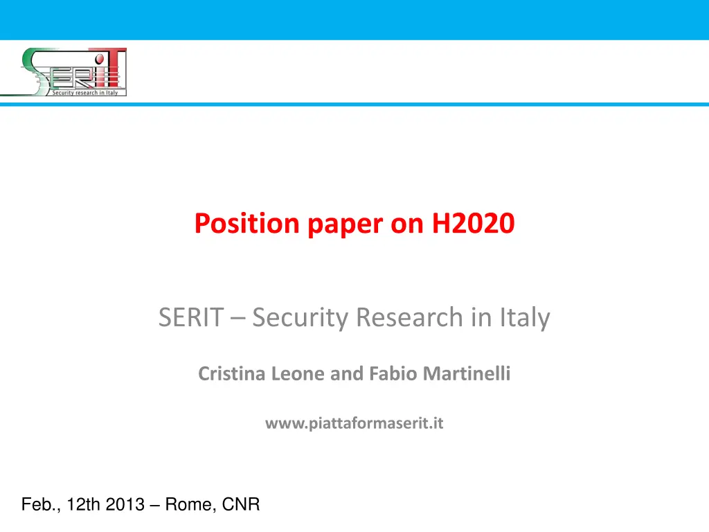 position paper on h2020 n.w