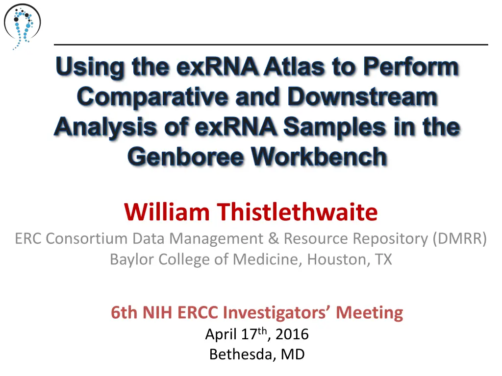 using the exrnaatlas to perform comparative n.w