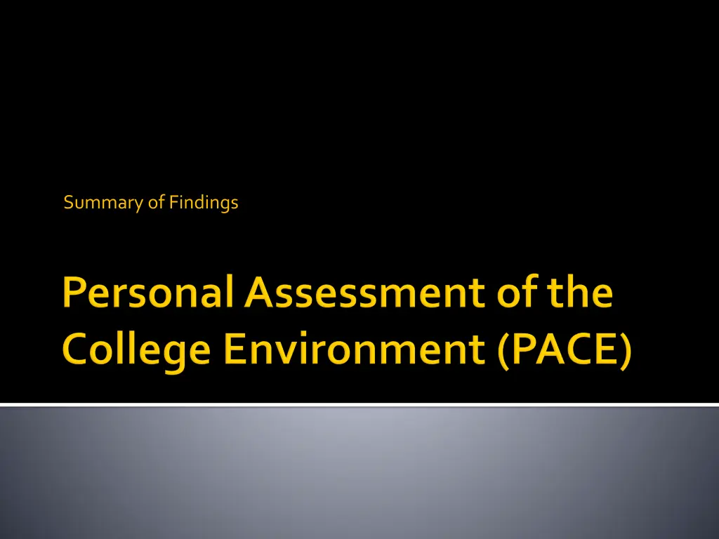summary of findings n.w