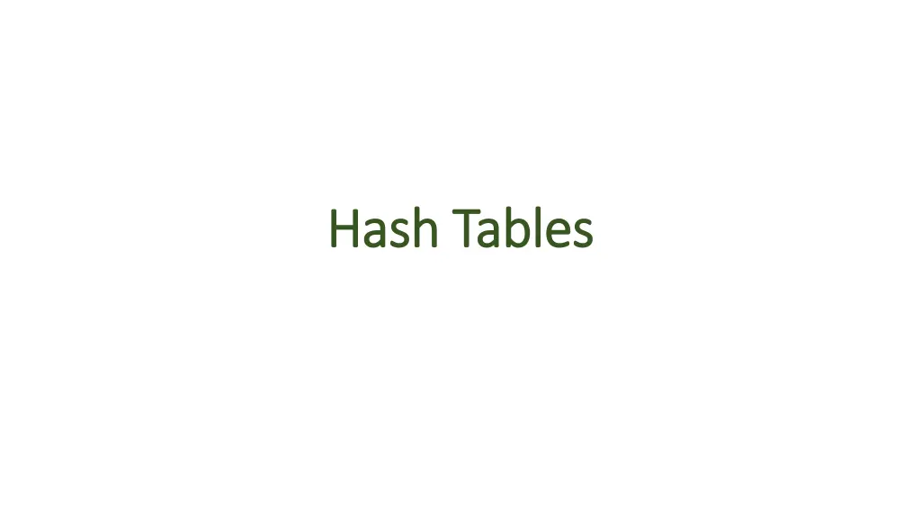 hash tables hash tables n.w