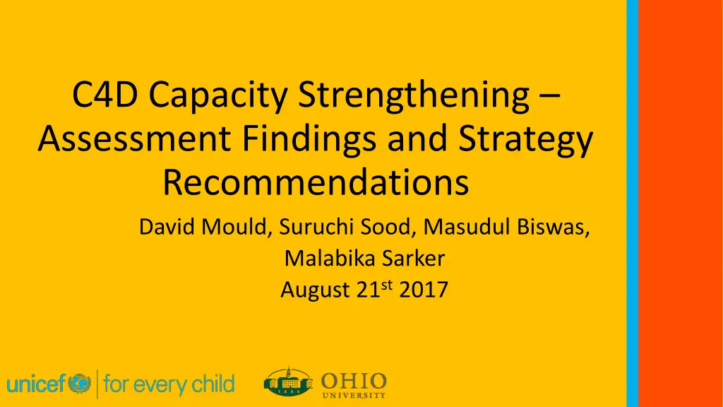 c4d capacity strengthening assessment findings n.w