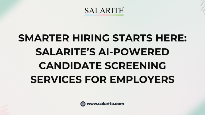smarter hiring starts here salarite s ai powered n.w