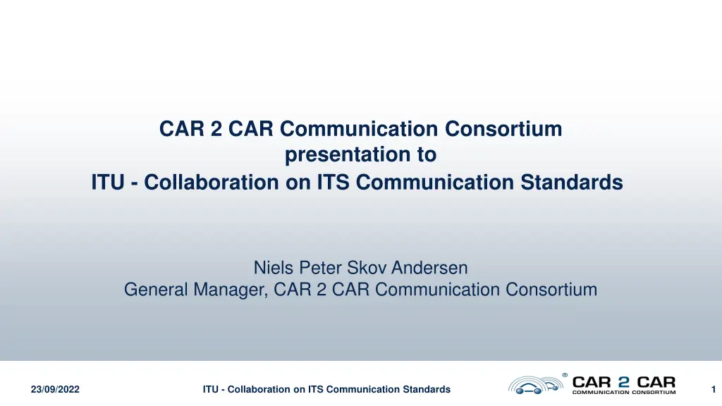 car 2 car communication consortium presentation n.w