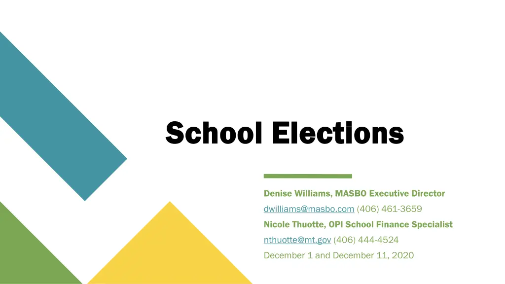 school elections school elections n.w