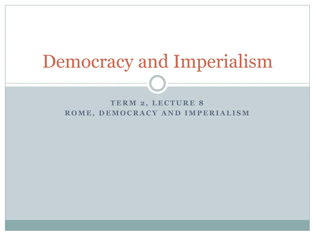 democracy and imperialism n.w