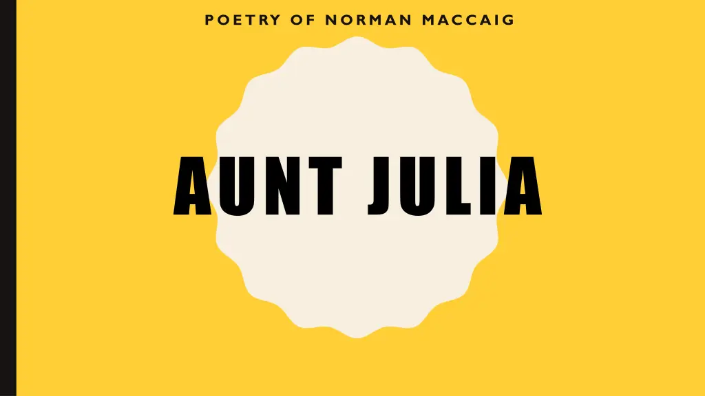 poetry of norman maccaig n.w