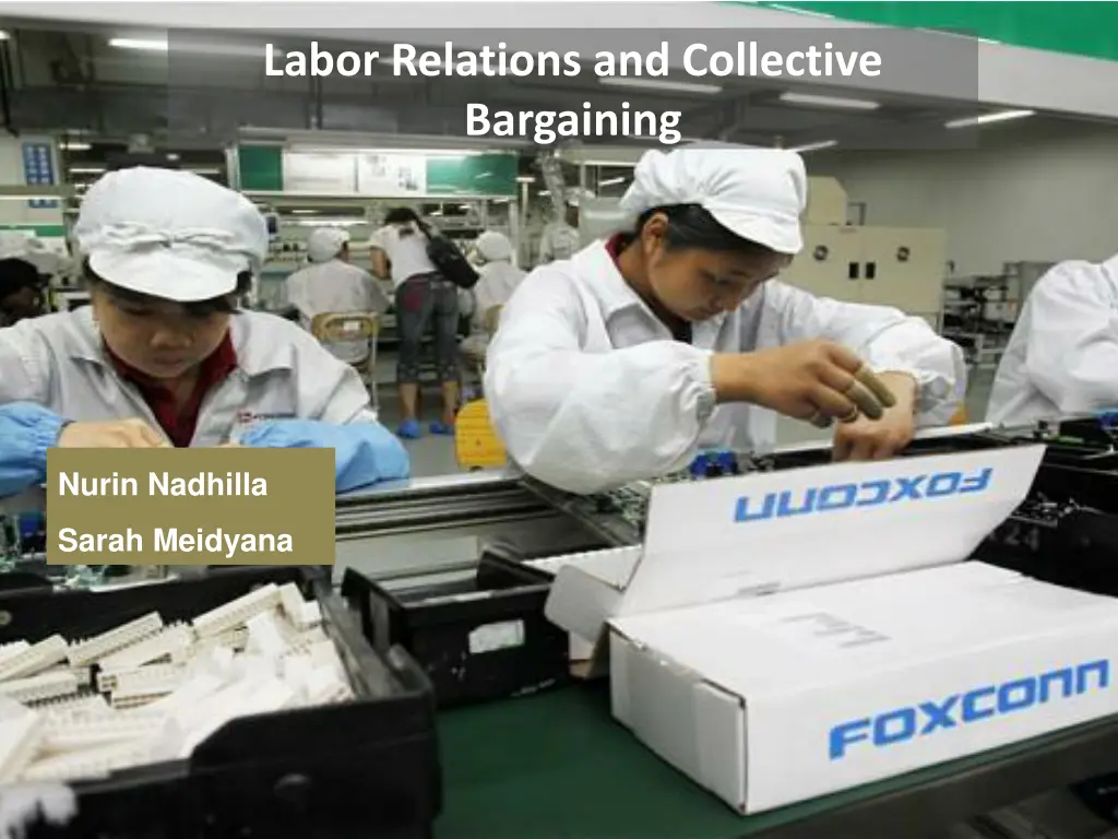 labor relations and collective bargaining n.w