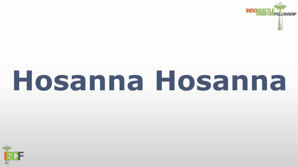 hosanna hosanna n.w