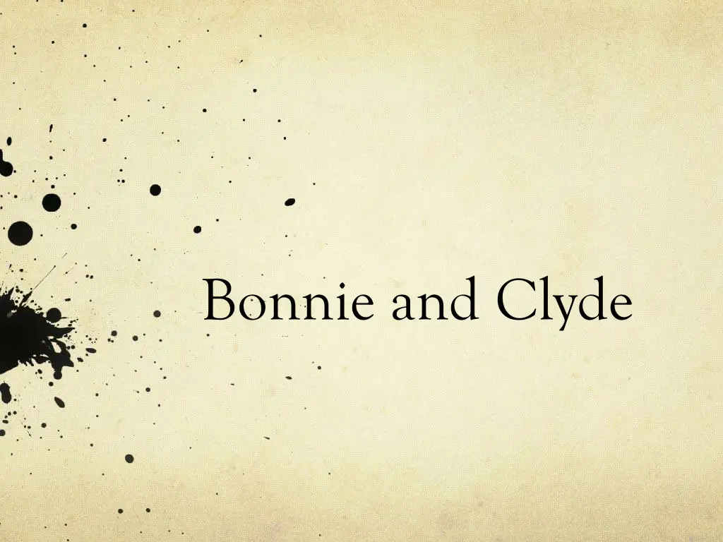 bonnie and clyde n.w