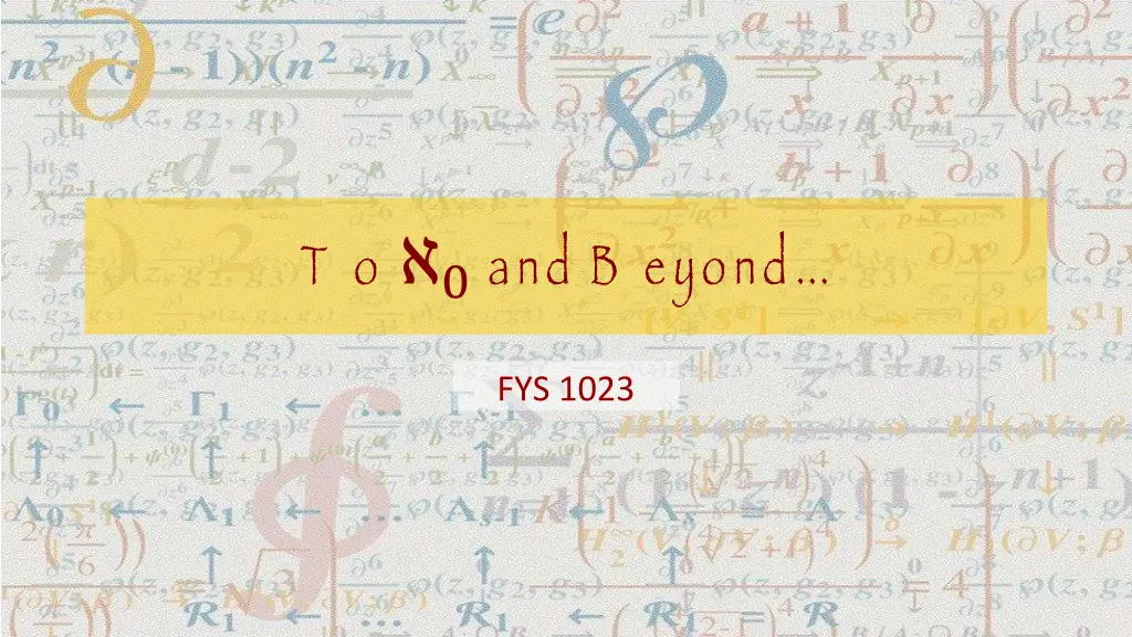 t o 0 and b eyond n.w