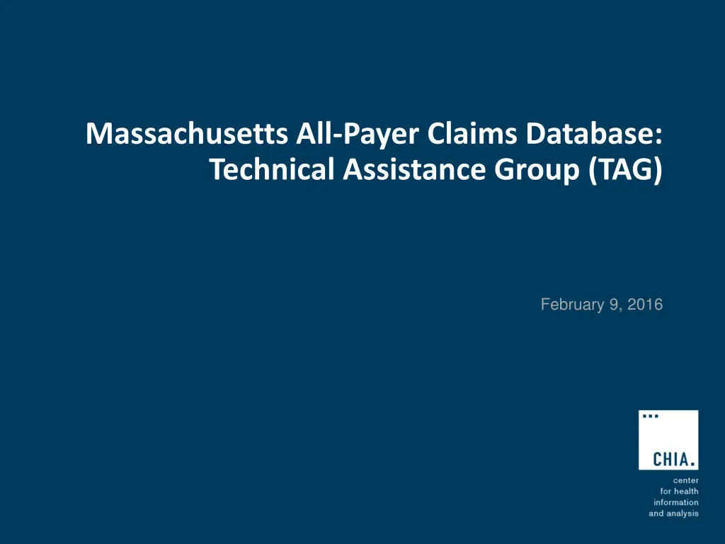 massachusetts all payer claims database technical n.w