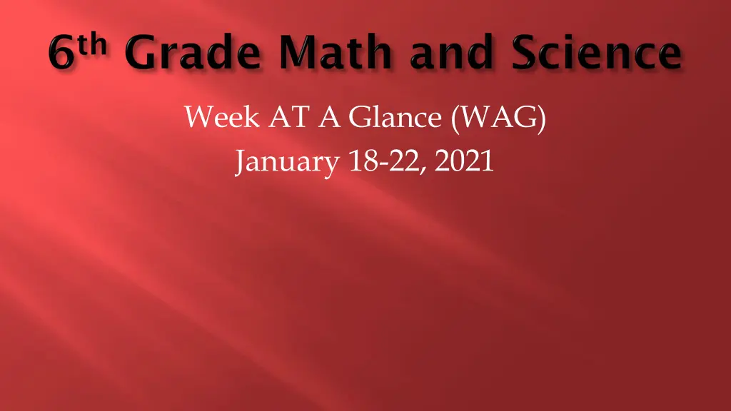 week at a glance wag january 18 22 2021 n.w