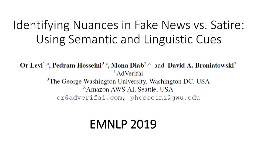 identifying nuances in fake news vs satire using n.w
