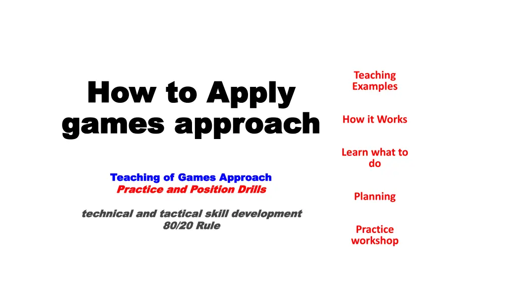 teaching examples n.w