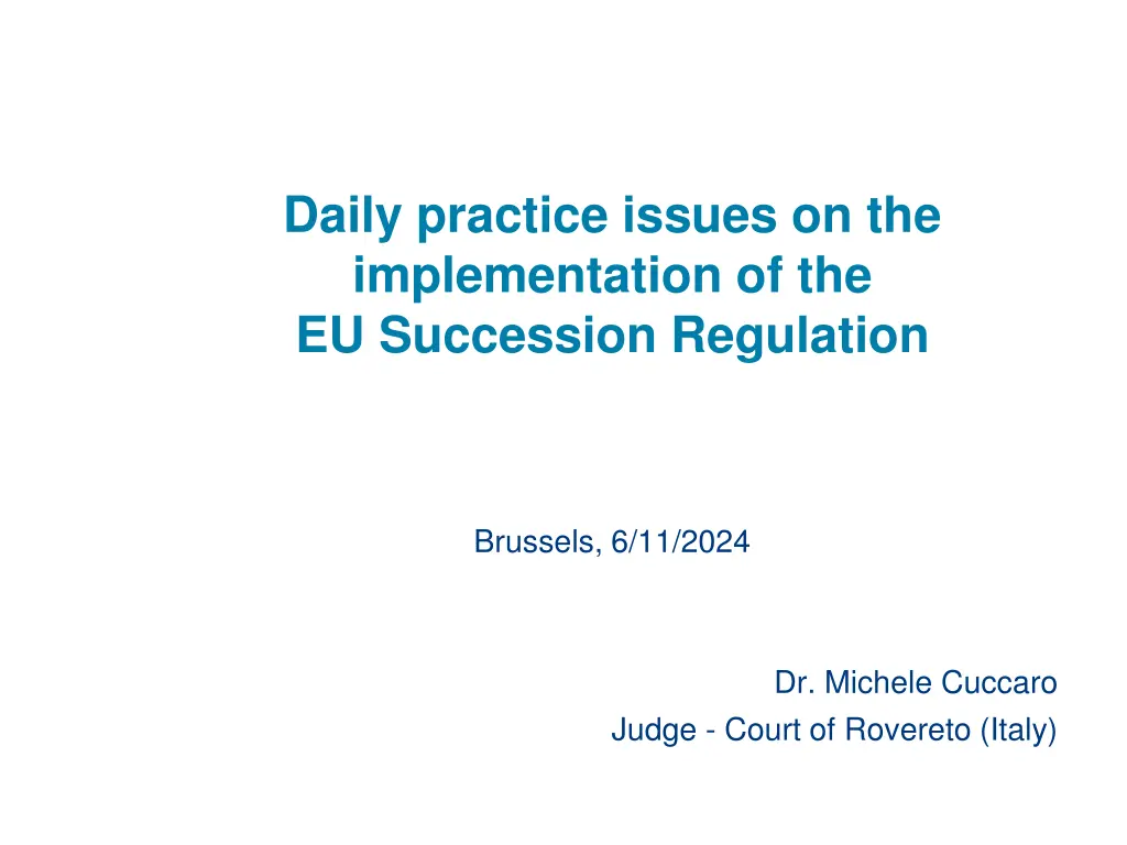 daily practice issues on the implementation n.w